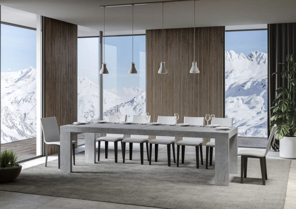 Tavolo allungabile 90x180/284 cm Roxel Premium Cemento