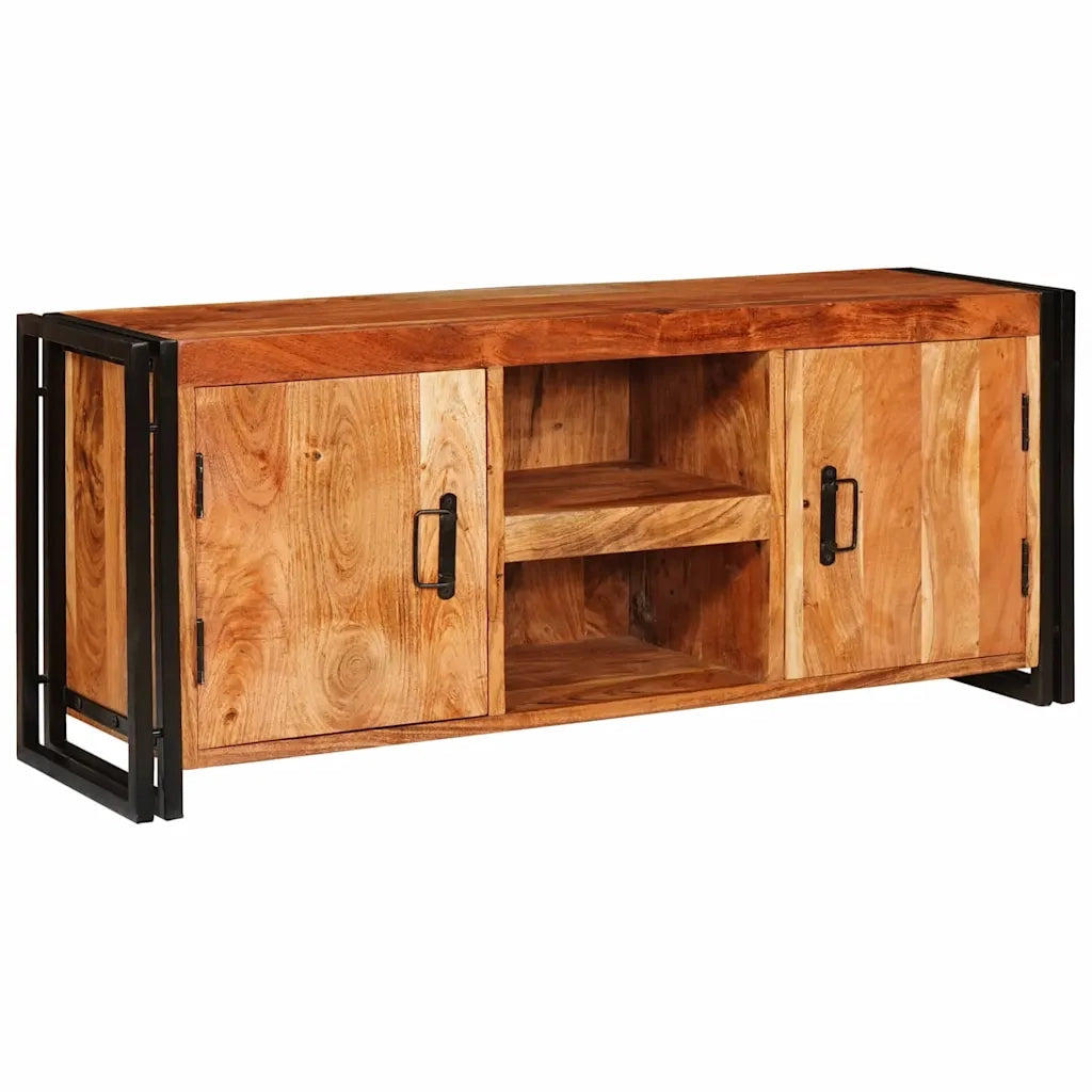 Mobile TV-Credenza per TV-Console TV Marrone 120 x 30 x 50 cm legno massello di acacia