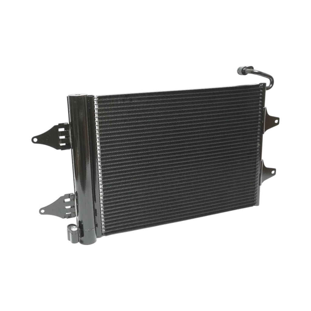 Radiatore climatizzazione (condensatore AC) – VW, Seat, Skoda Dimensioni: 352 × 480 mm Codici OEM compatibili: 5Z0820411D, 6Q0820411J, 35480, 1924005449