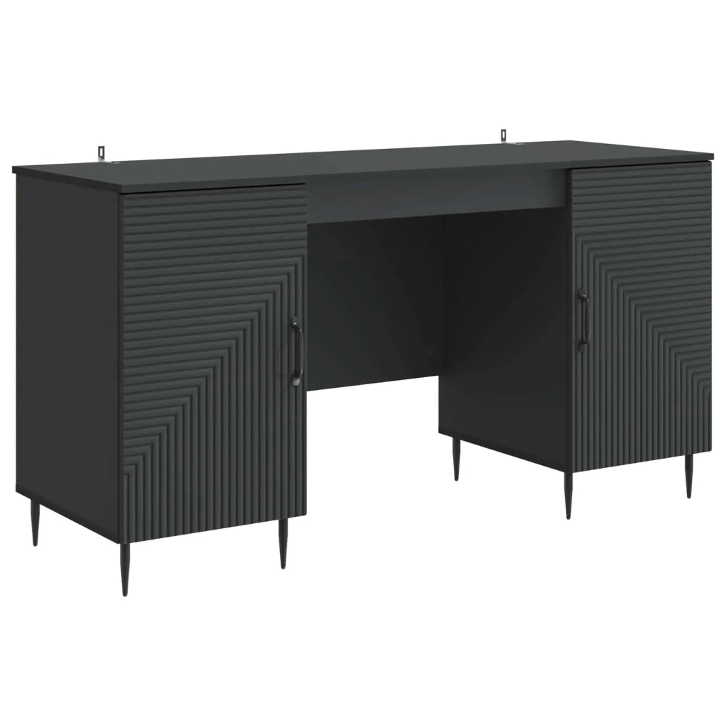 Scrivania Nero 142,5 x 50 x 75 cm Legno ingegnerizzato 3414604