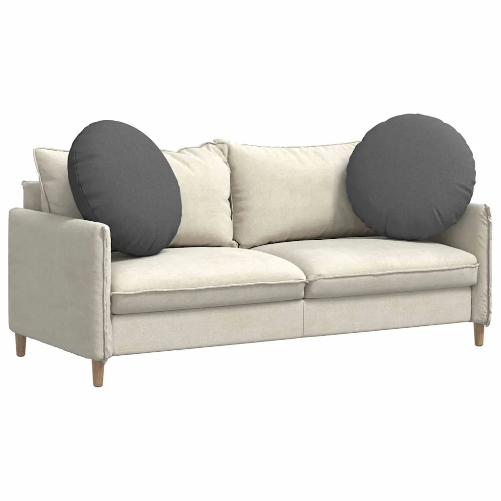 Cuscini per Seduta 2 pcs Grigio scuro Ø80 x 29 cm Tessuto