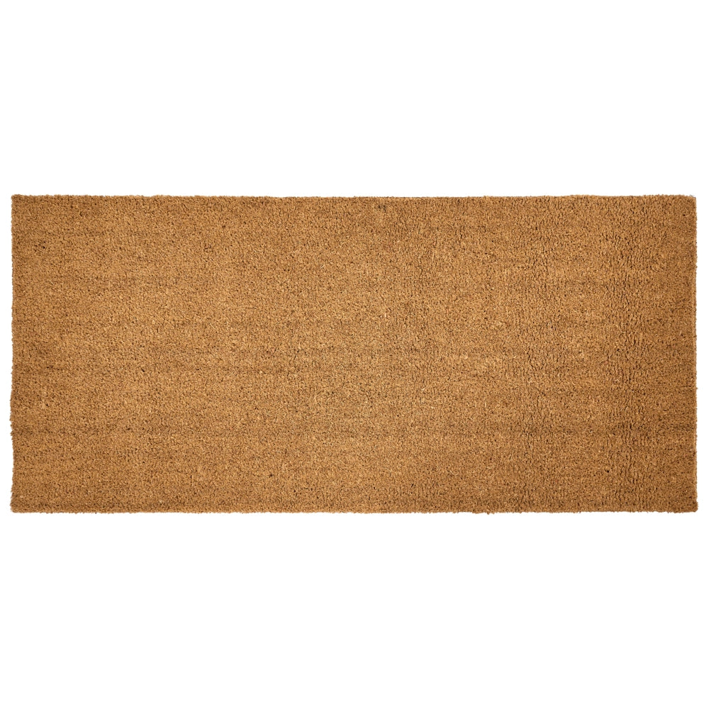 Zerbino di benvenuto in fibra di cocco antiscivolo 55 x 120 cm con supporto in PVC naturale
