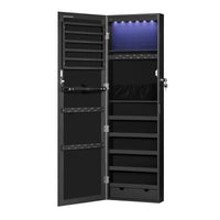 Valora MOBILE PORTAGIOIE SPECCHIATO con interno in velluto nero appeso alla parete