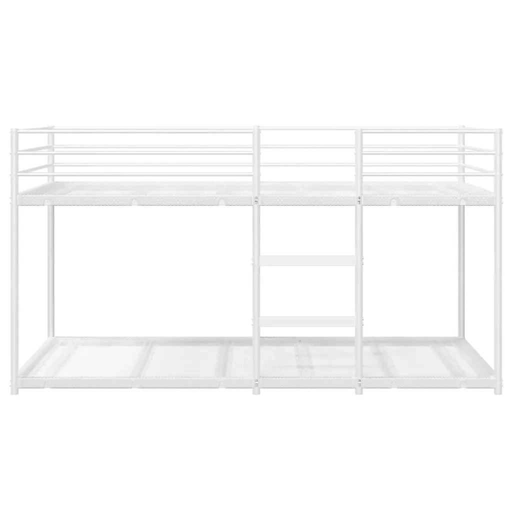 Letto a Castello senza Materasso Bianco 80x200 cm in Acciaio 4019882