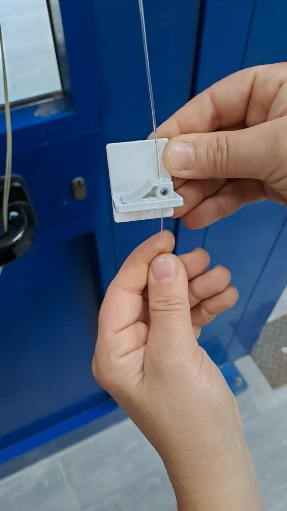 Coppia Supporti Speciali senza forare ad adesivo per filo guida  (basso) - Colore Marrone