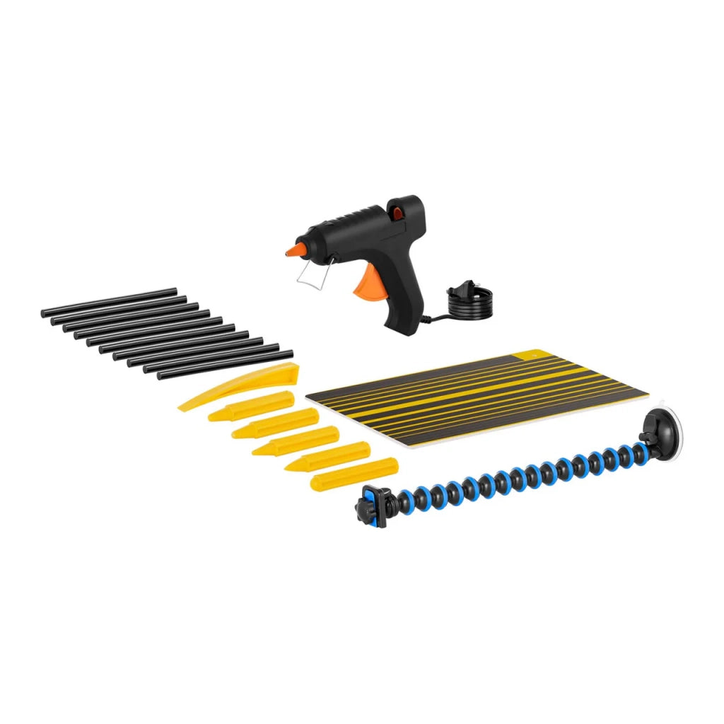 Kit per la riparazione di ammaccature senza vernice con pistola per colla a caldo 85 pezzi 14_0002079