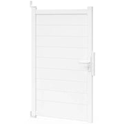 IDMarket - 100x160 cm porta a battente in alluminio bianco