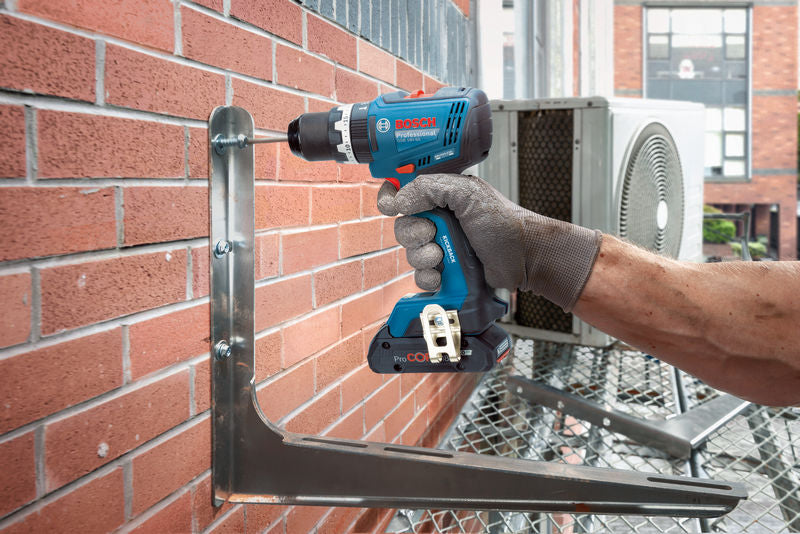 Trapano Bosch a batteria 18V 65nm Brushless due batterie PROCORE GSB 18V-65