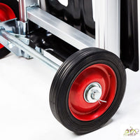 Carrello Industriale Pieghevole in Alluminio – Pneumatici Antiforatura, Portata 90 kg