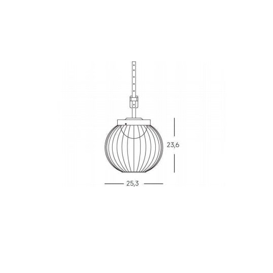 CAGE SOSPENSIONE BIANCO 18W LED 4000K