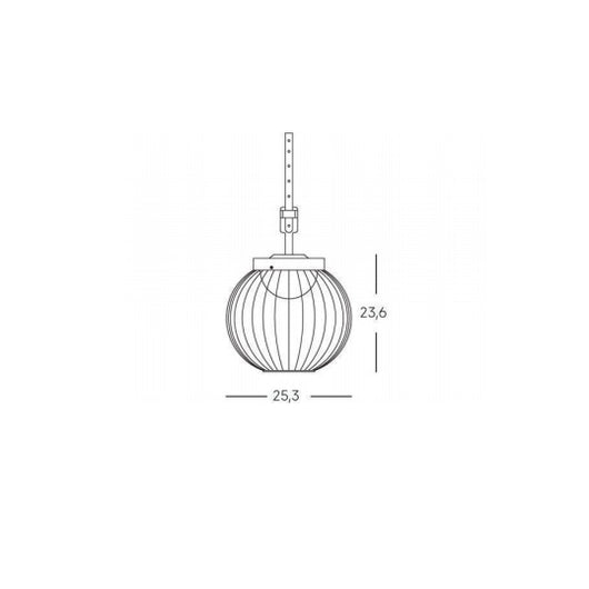 CAGE SOSPENSIONE BIANCO 18W LED 4000K