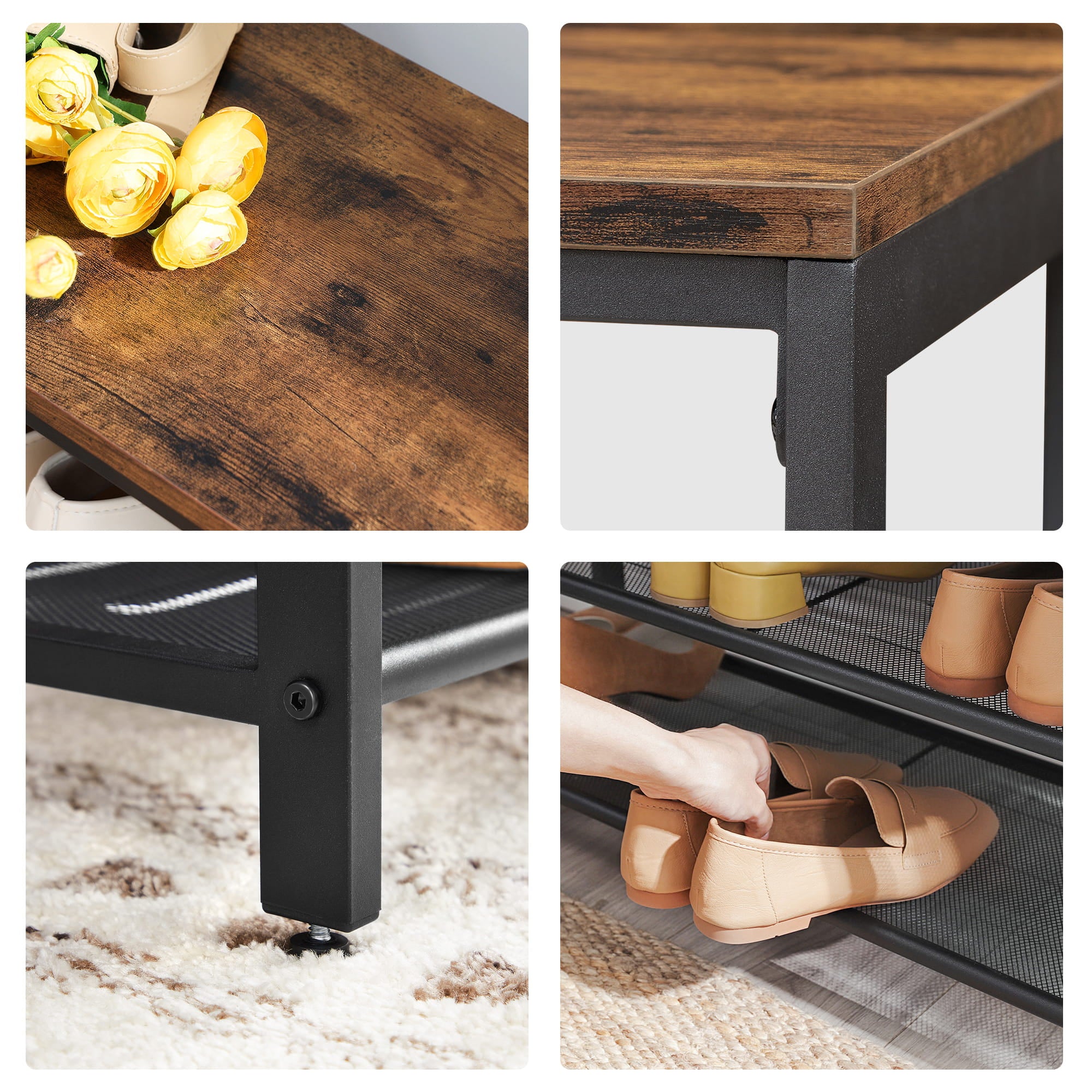 Scarpiera Valora LBS74X in acciaio industriale per corridoio