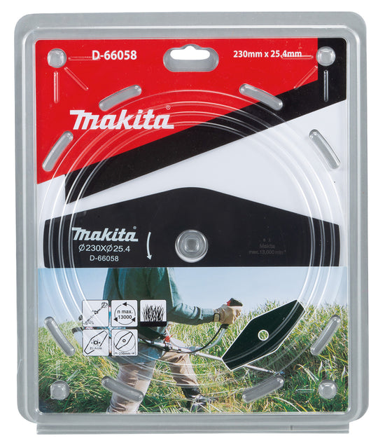 Lama in metallo Makita per decespugliatori Ø 230mm • Ø foro 25,4mm 2 Denti