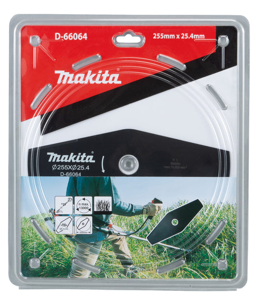 Lama in metallo Makita per decespugliatori Ø 255mm • Ø foro 25,4mm 2 Denti