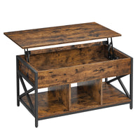 TAVOLINO DA CAFFÈ Valora in metallo marrone rustico per soggiorno