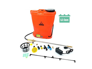 Pompa da irrorazione a batteria Abrek Irron Litio da 16Lt lancia telescopica in ottone