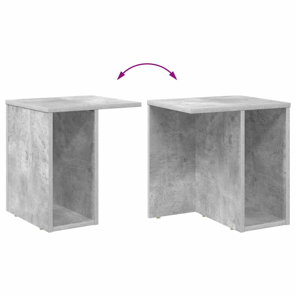 Tavolino Grigio cemento 37 x 32 x 40 cm Legno multistrato