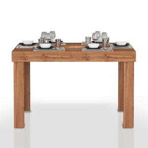 WHOUS Tavolo Allungabile per Sala da Pranzo Colore Rovere Estensibile da 120 a 200 cm, Made in Italy