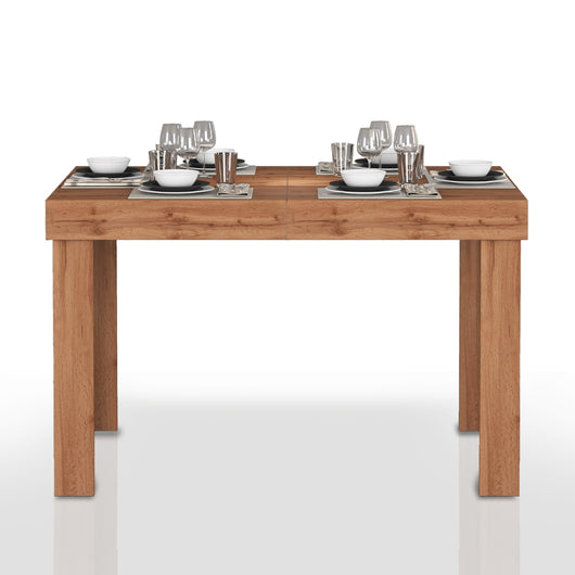 WHOUS Tavolo Allungabile per Sala da Pranzo Colore Rovere Estensibile da 120 a 200 cm, Made in Italy