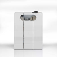 WHOUS Armadio Portascarpe Bianco Lucido, Made in Italy DIMENSIONI: 90x38x120 cm