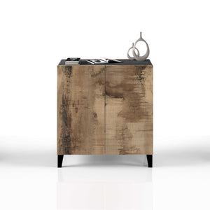 WHOUS Armadio Multiuso con 2 Ante, Made in Italy DIMENSIONI: 79,20x38x92,5, COLORE: Acero/report