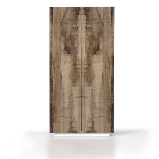 WHOUS Armadio Multiuso con 2 Ante, Made in Italy COLORE: Bianco Opaco e Acero, DIMENSIONI: 79,20x38x166 cm