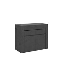 Consolle allungabile con panca inferiore e superiore - EVOLVE Dimensioni: 90x42/302, Colore: Antracite