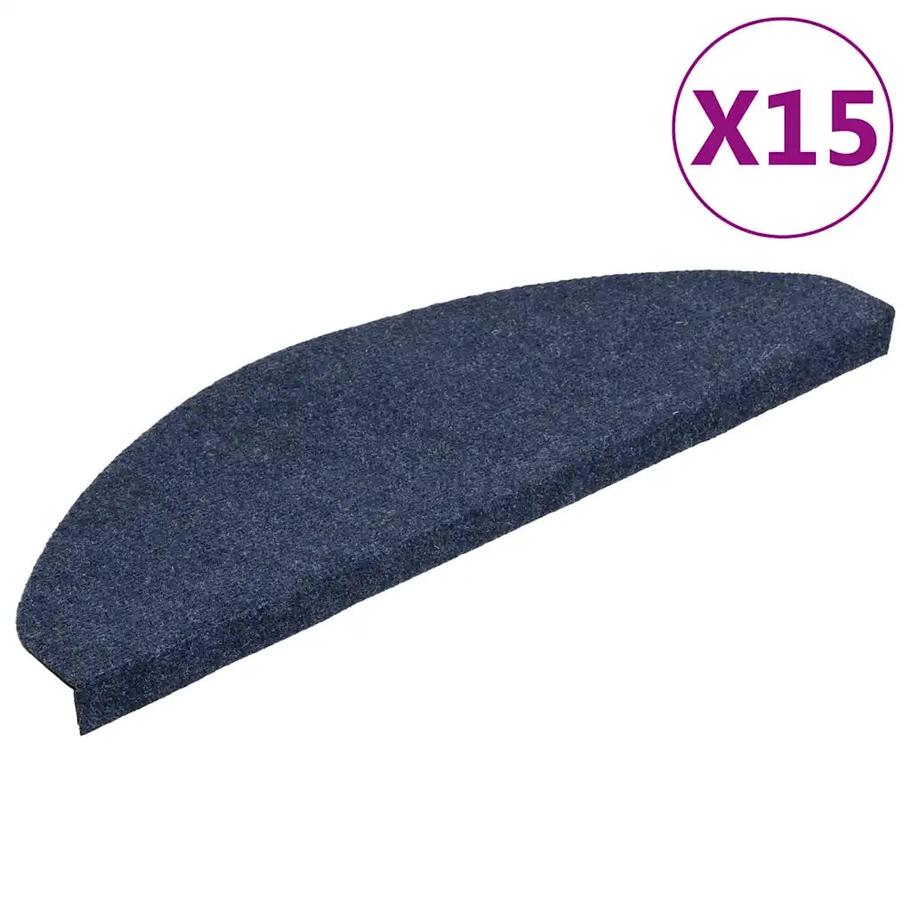 Tappetini Autoadesivi per Scale 15 pz 65x26 cm Blu cod mxl 77372