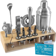 Set Completo per Cocktail - Kit Mixologico 17 pezzi con Shaker 750ml e Accessori da Bar