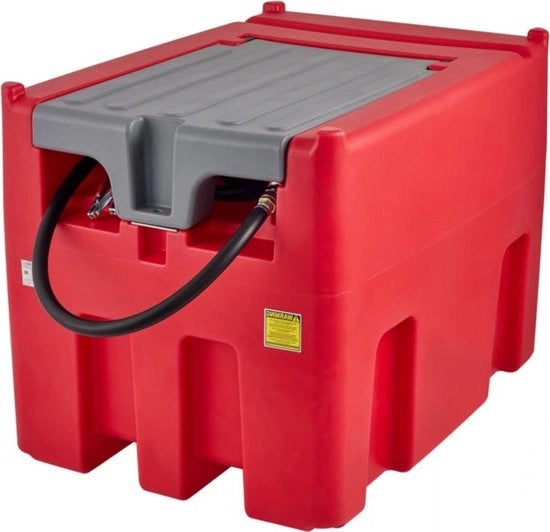Serbatoio Diesel Portatile - Sistema di Tankeggio Mobile - Inc. Contatore - 440 L - Rosso