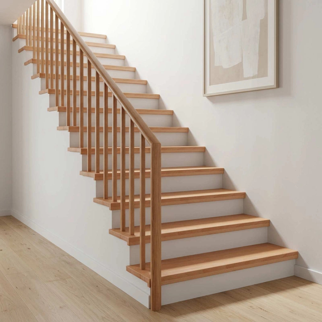 Tappeti per scale 16 pz 80 x 30 x 2 cm Naturale 3446407