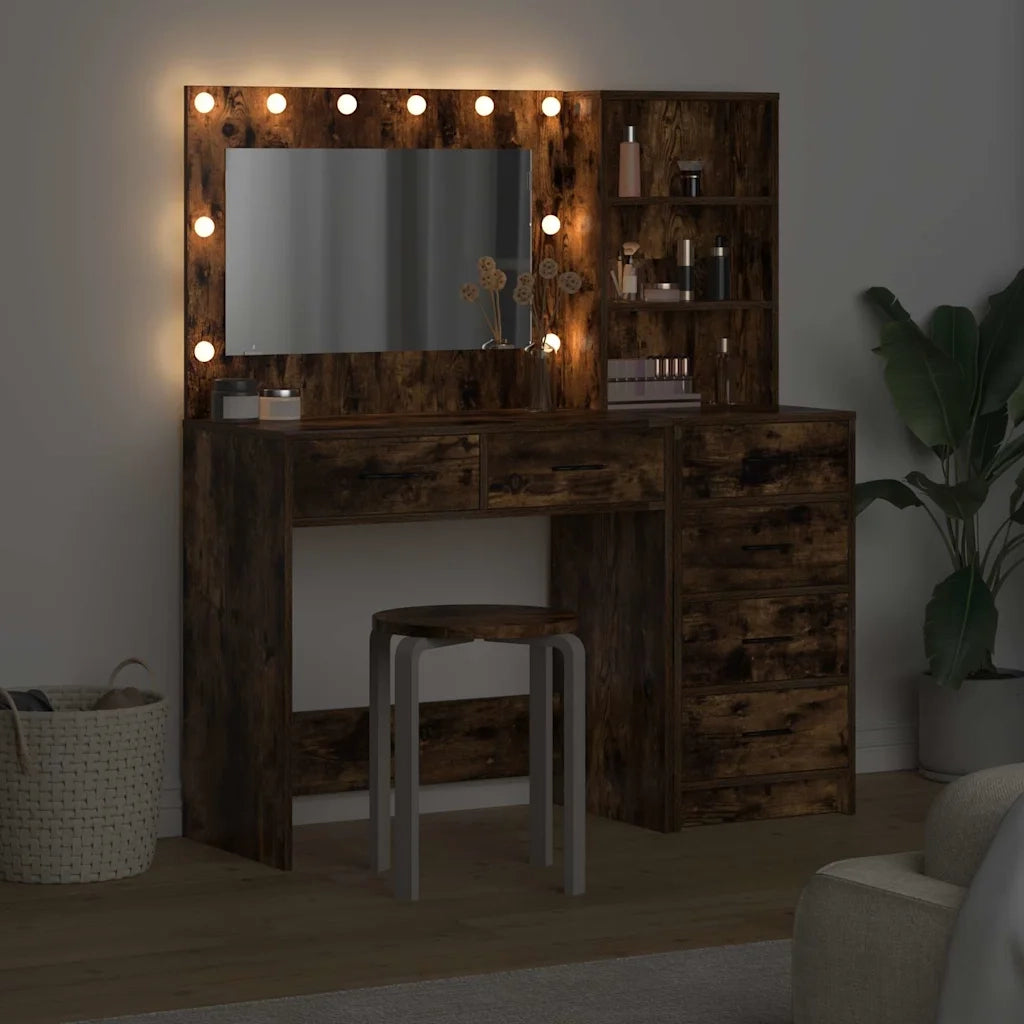 Toeletta | Tavolo da Trucco Marrone 78.5 x 41 x 135 cm Legno multistrato