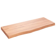 Ripiano Muro | Scaffale a Parete | Mensole Parete Marrone 100x40x(2-6) cm Massello Rovere Trattato