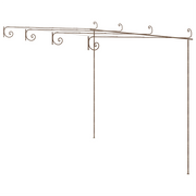 Pergolato da Giardino Marrone Anticato 4x3x2,5 m in Ferro CFW2705003