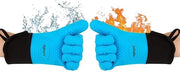 Ovenresistente guanti per forno (set da 2) fino a 350 °C - guanti per barbecue in silicone - accessori per barbecue