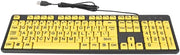Tastiera USB con Lettere Grandi - Alto Contrasto - Adatta per Ipovedenti - Tastiera Extra Grande...