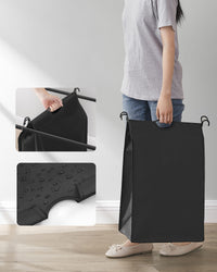 Valora CESTINO PER LA BIANCHERIA Grigio Telaio in acciaio a 3 scomparti x3