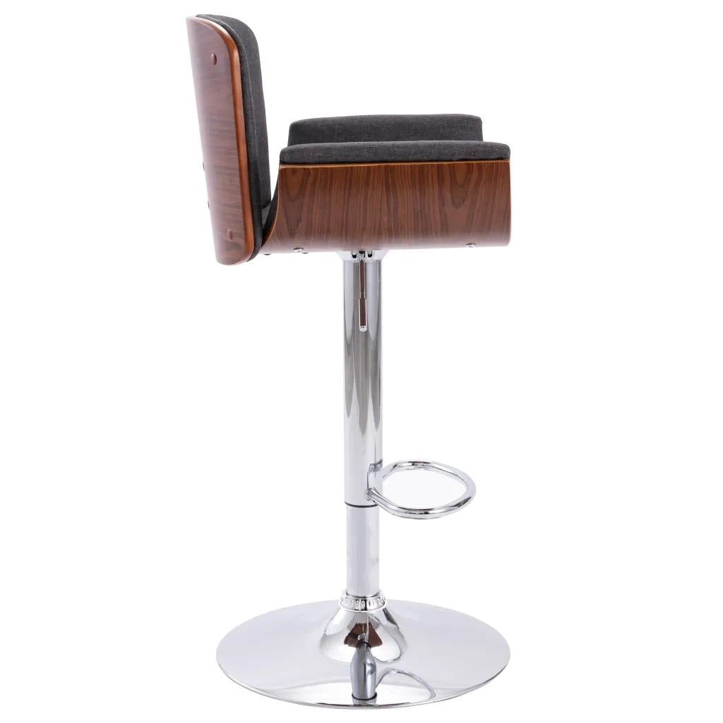 Sgabello da Bar Grigio in Tessuto cod mxl 62558
