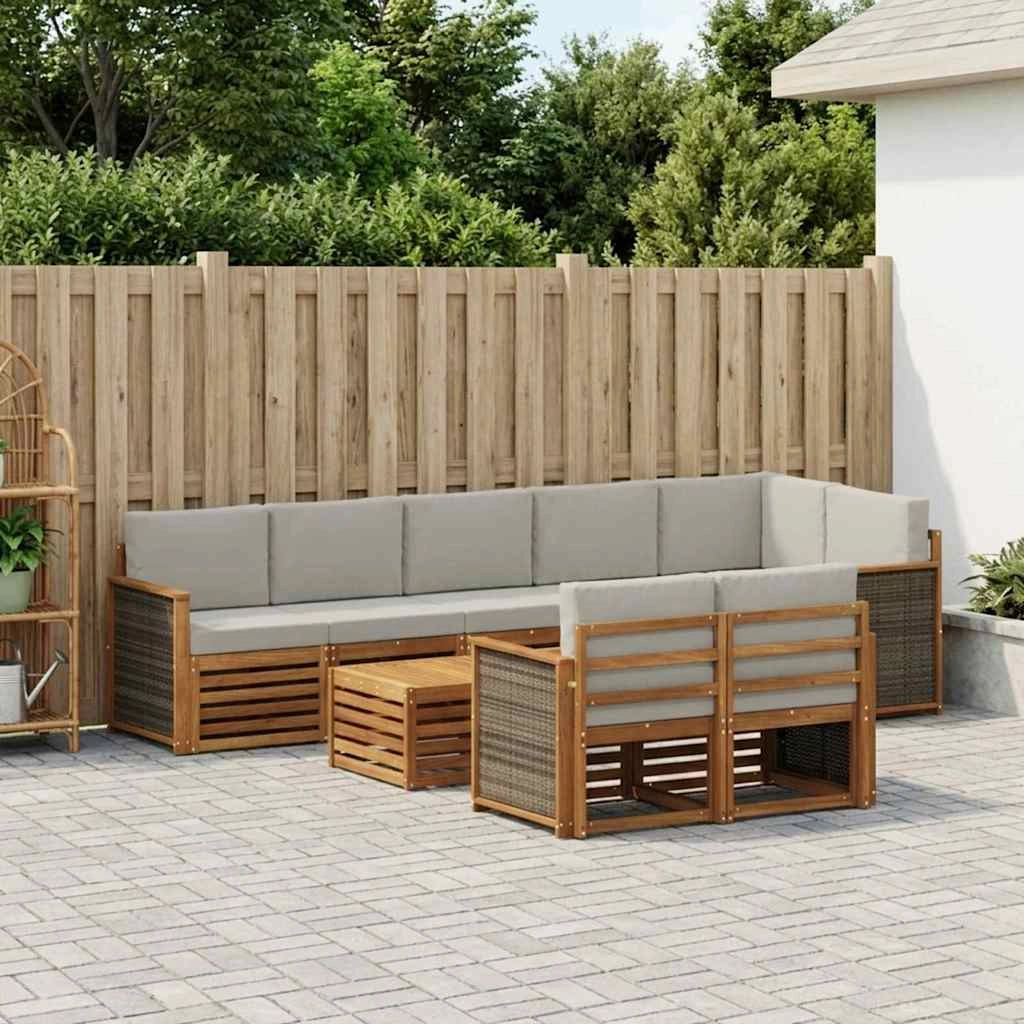 Set divani Legno di Acacia Massello 3384527