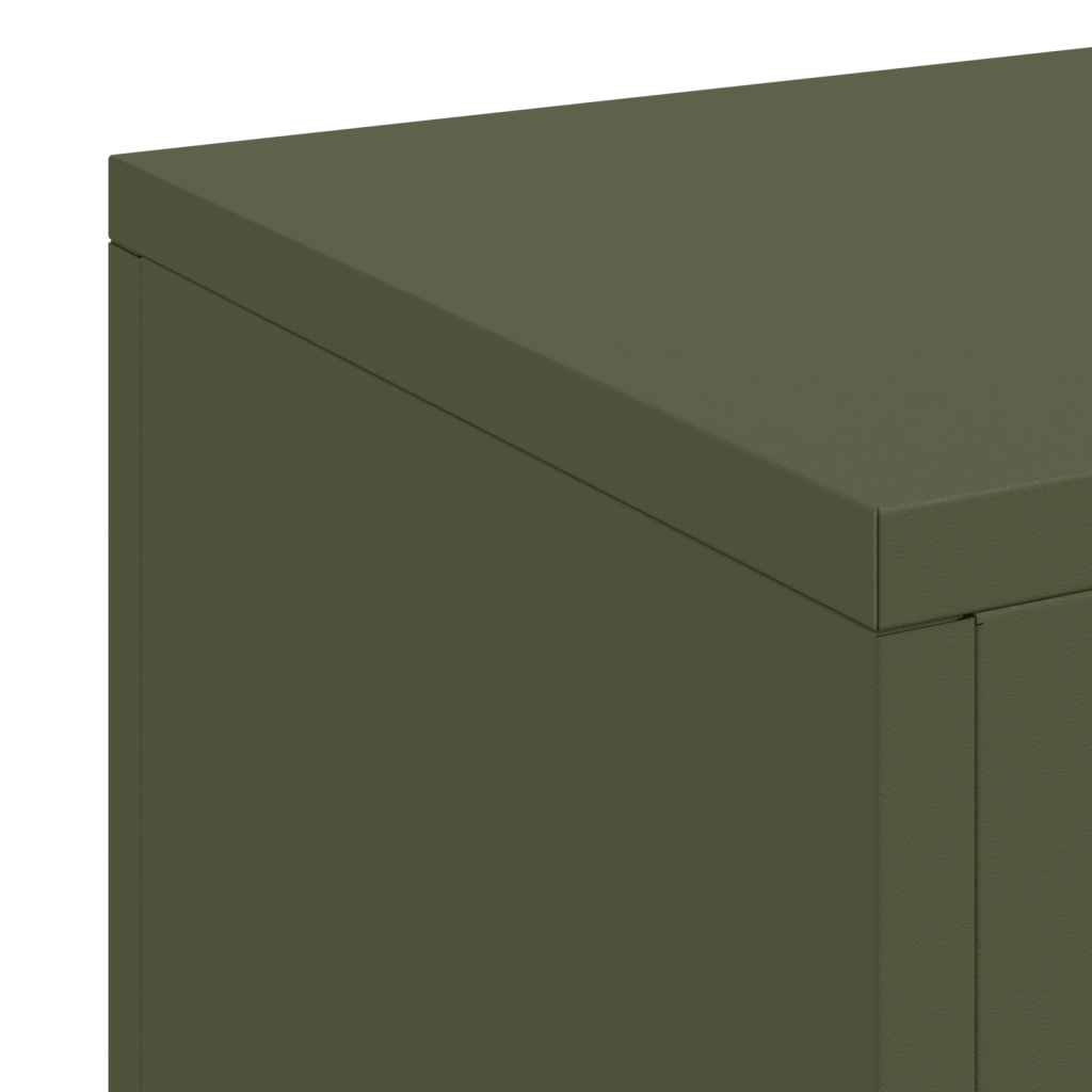 Supporti per Piante da Esterno 3 pcs Verde Oliva Acciaio