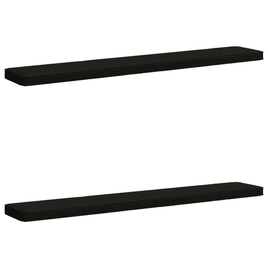 Cuscini per Panchina a 2 Pezzi VUGHT 2 pcs 100% Poliestere Nero 950951