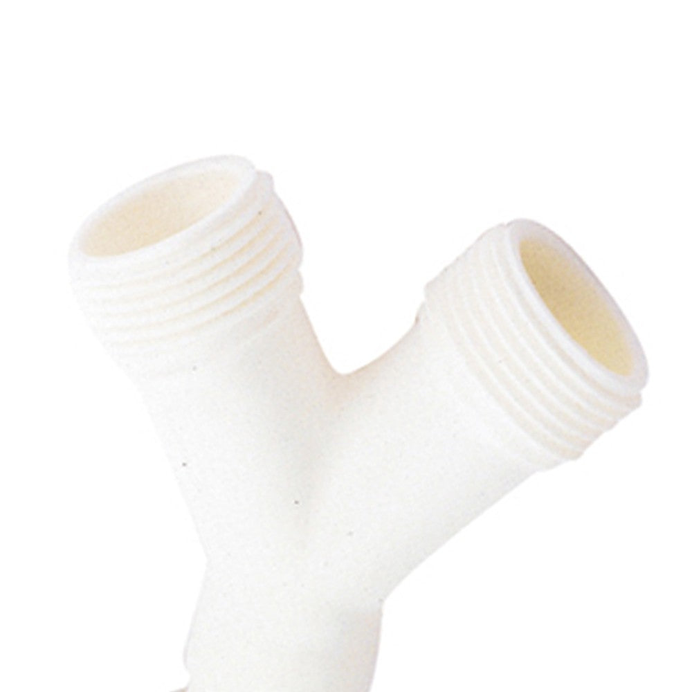 Raccordo a y in propilene, con dado girevole