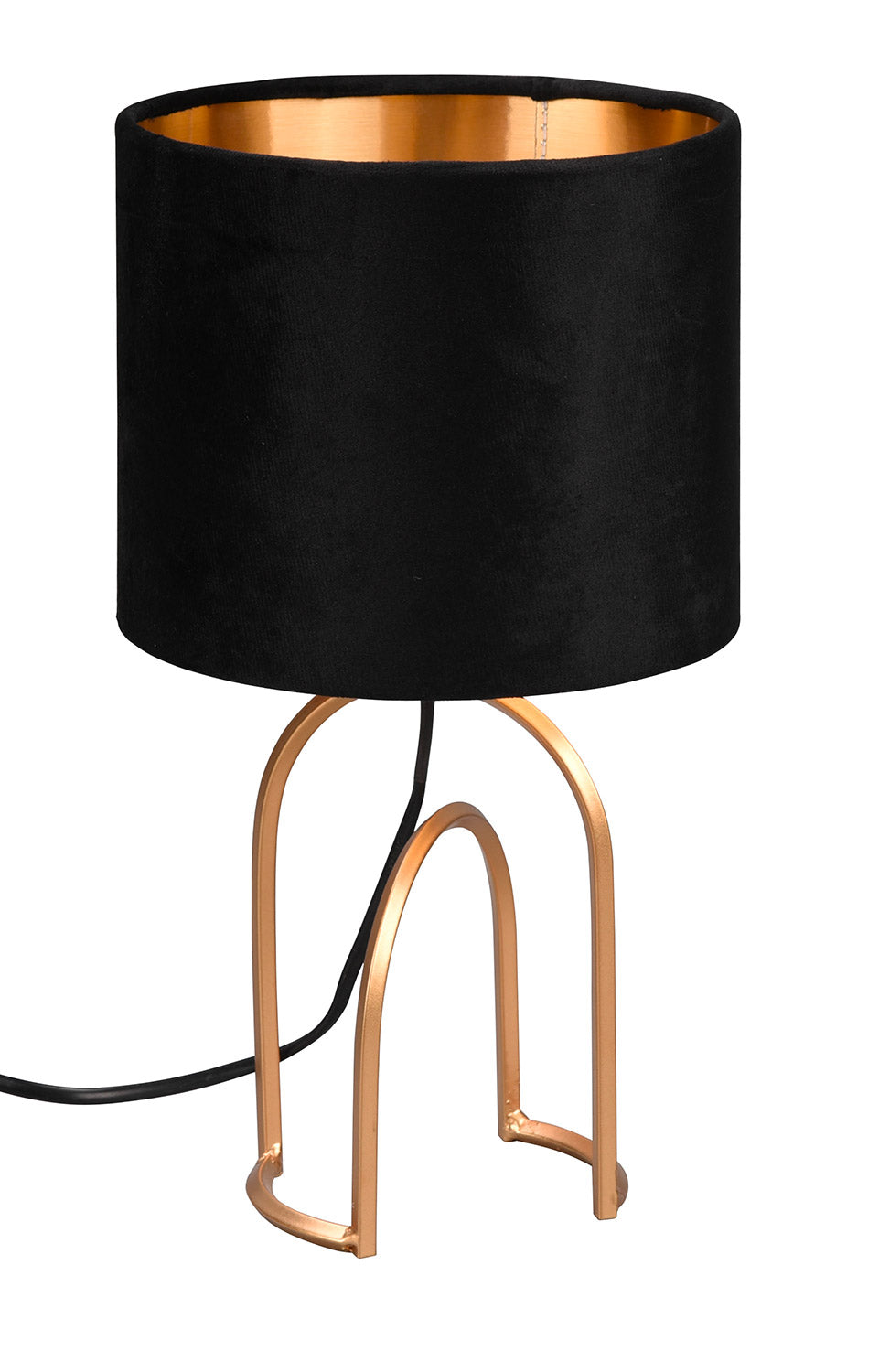 Lampada da Tavolo da Interno Attacco E14 in Metallo Oro