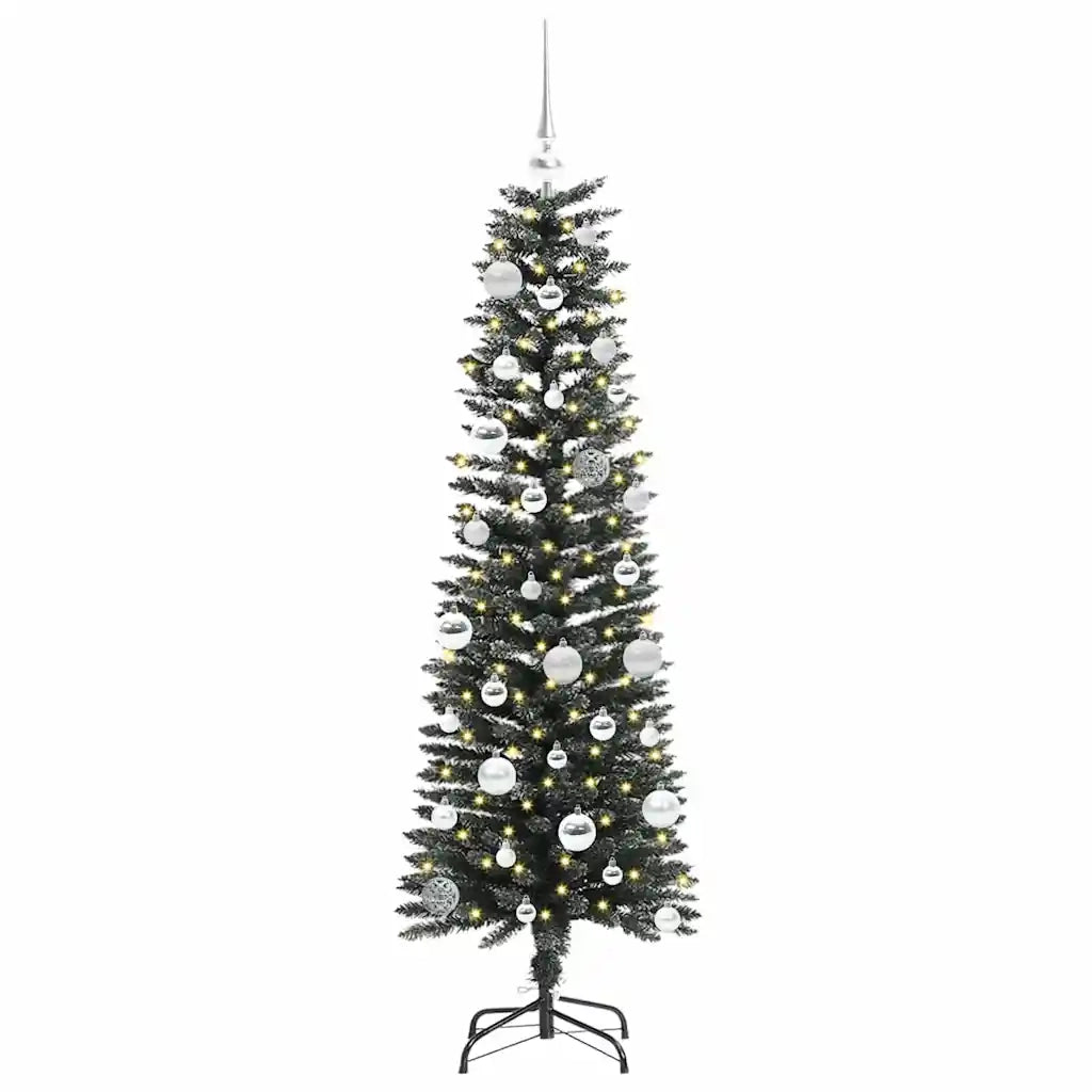 Albero di Natale artificiale con 150 LED Verde 150 cm 3395933