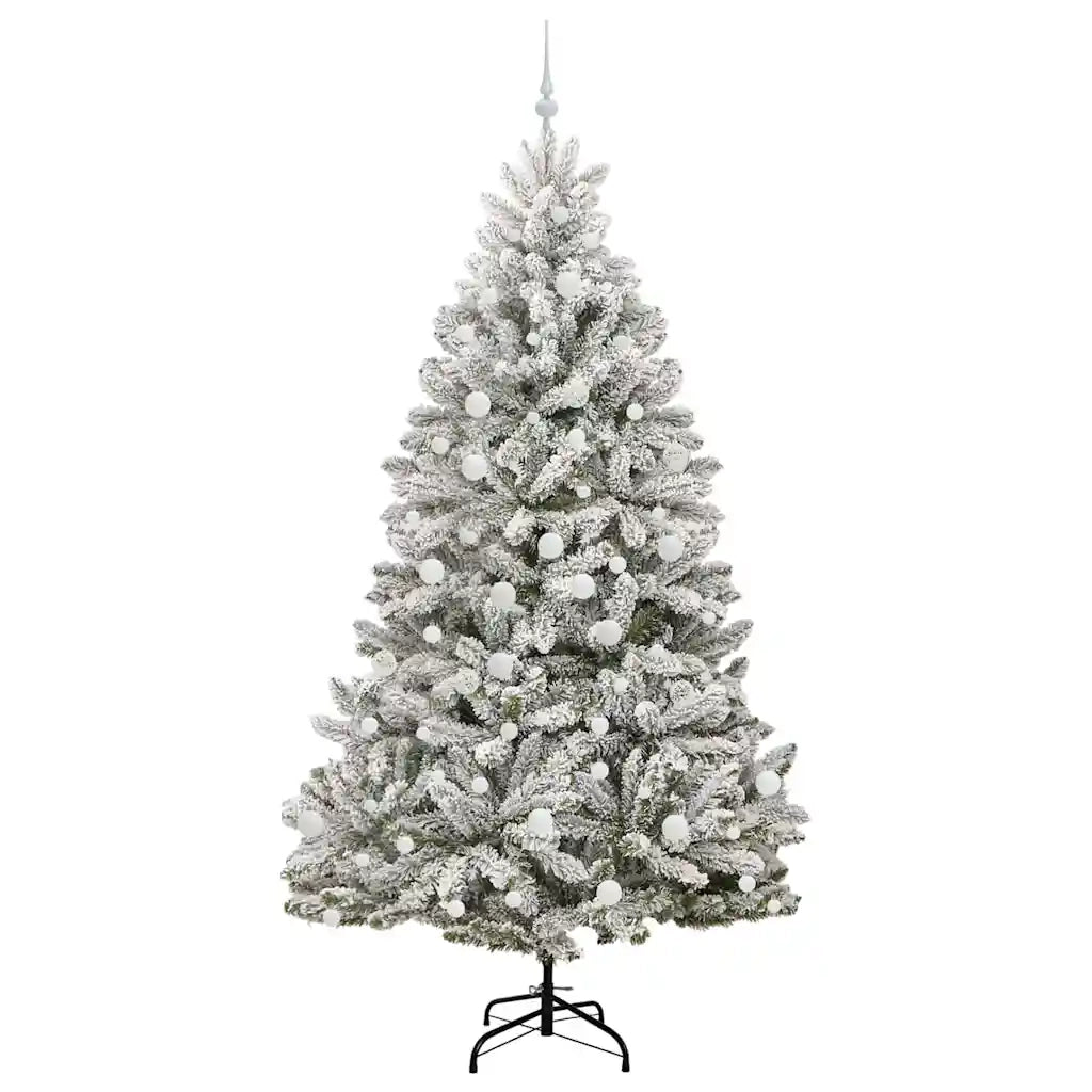 Albero di Natale | Decorazioni natalizie artificiale con 300 LED Verde e Bianco 210 cm