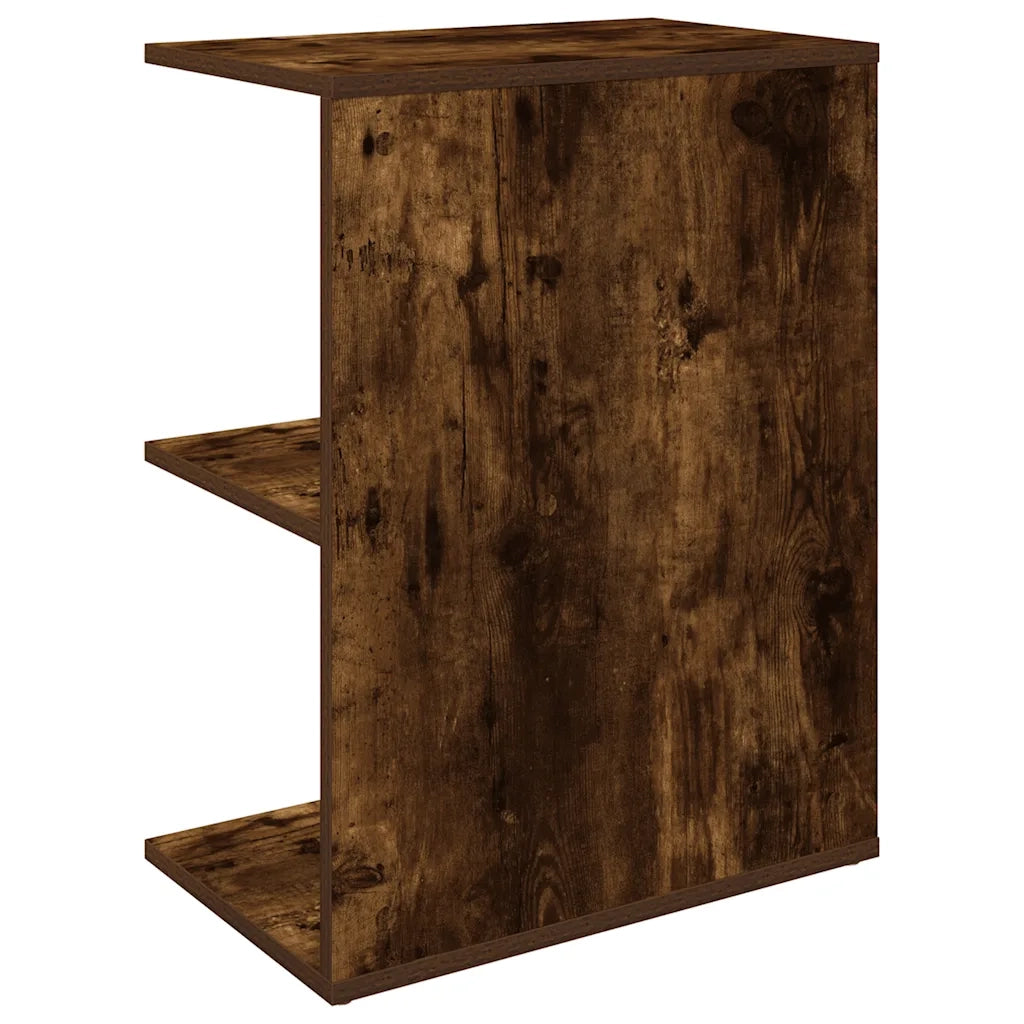 Comodini 2 pz-Set di 2 Tavolino da notte Rovere Fumo 46,5x29x61 cm in Legno Multistrato
