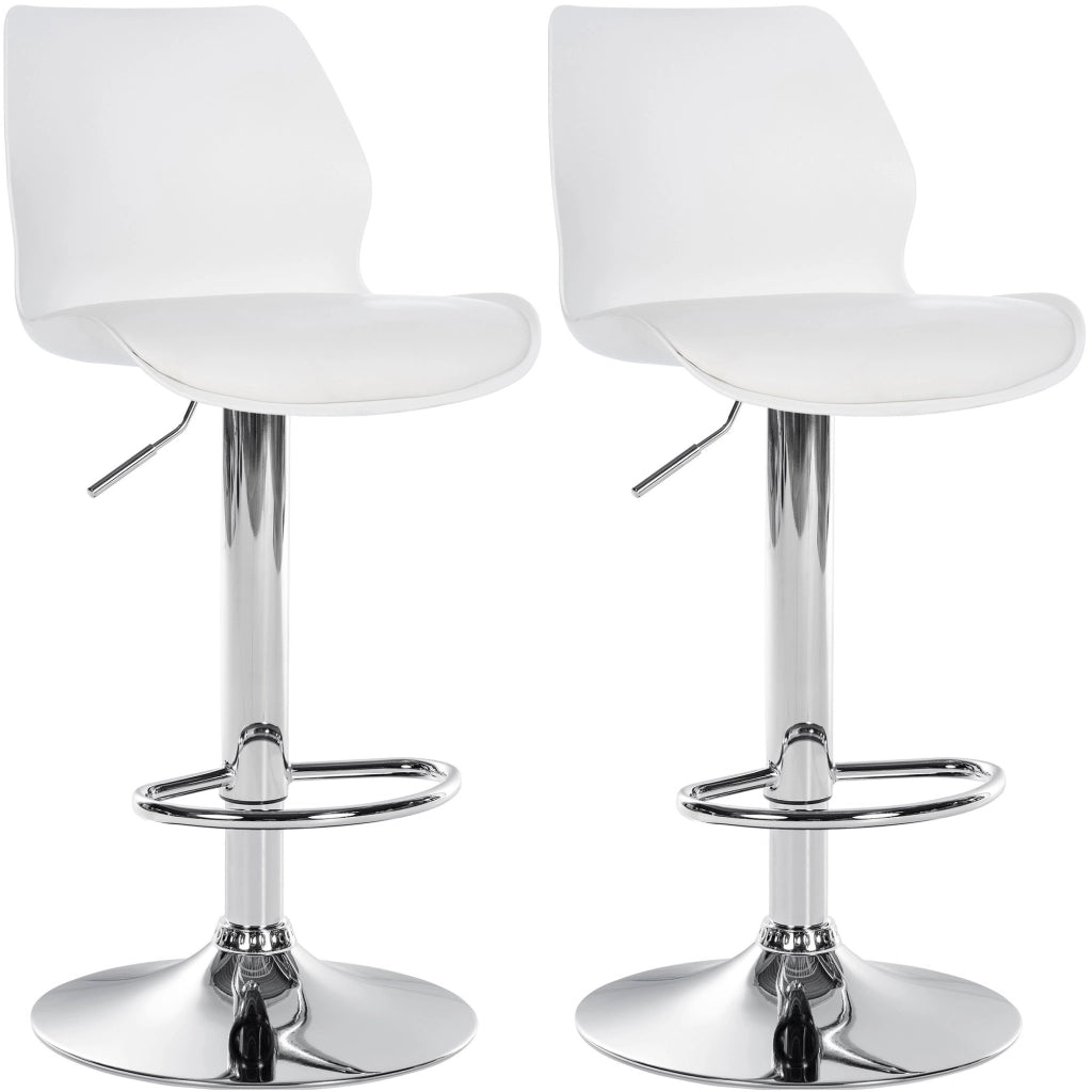 Set di 2 sgabelli da bar Gilbert in plastica 1