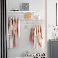 Grucce per abiti in velluto VALORA - Bianco x20 CRF026W01