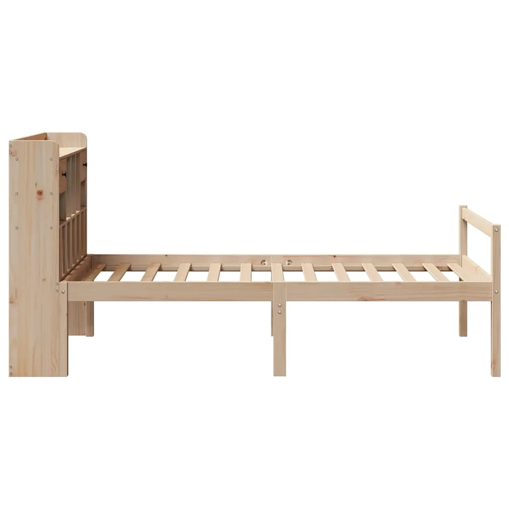 vidaXL Letto Libreria senza Materasso 90x200 cm Legno Massello Pino