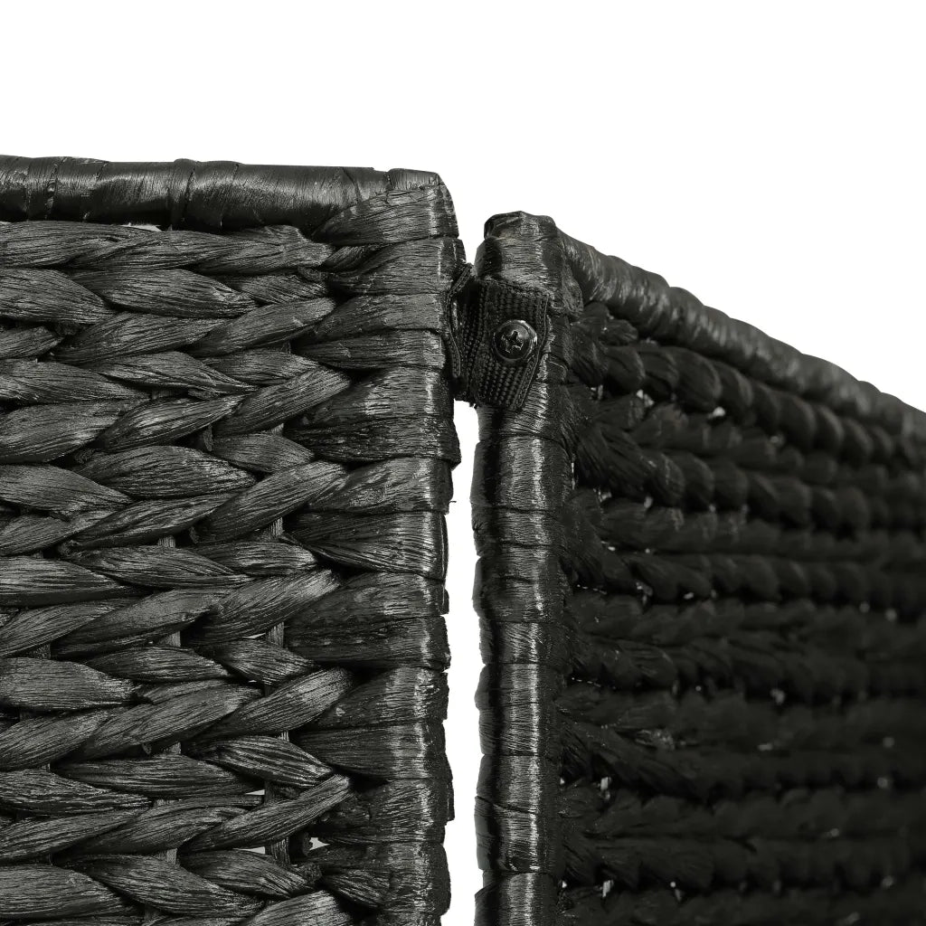 Divisorio Ambienti | Divider per stanze | Paravento a 5 Pannelli Nero 193x160 cm in Giacinto d'Acqua